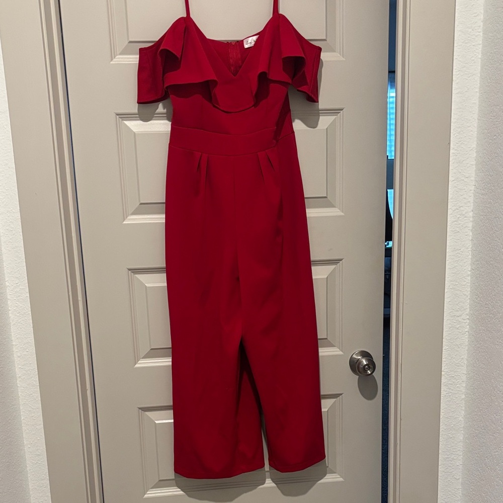 Elegant Red Jumpsuit